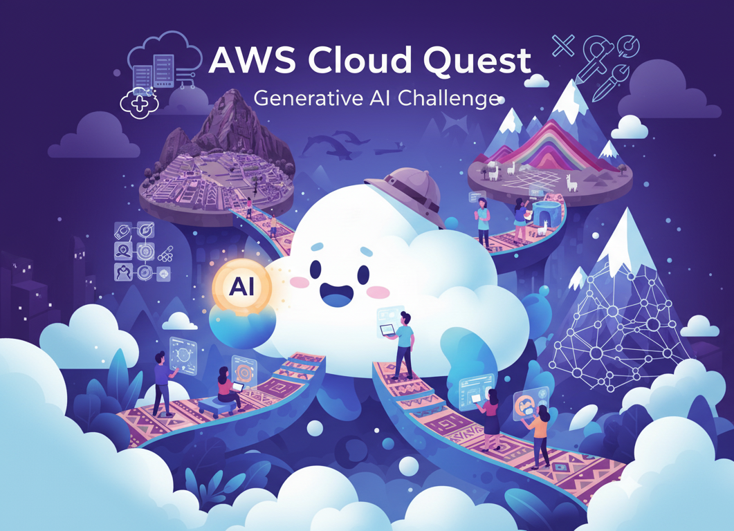 Ilustración del reto Cloud Quest Generative AI